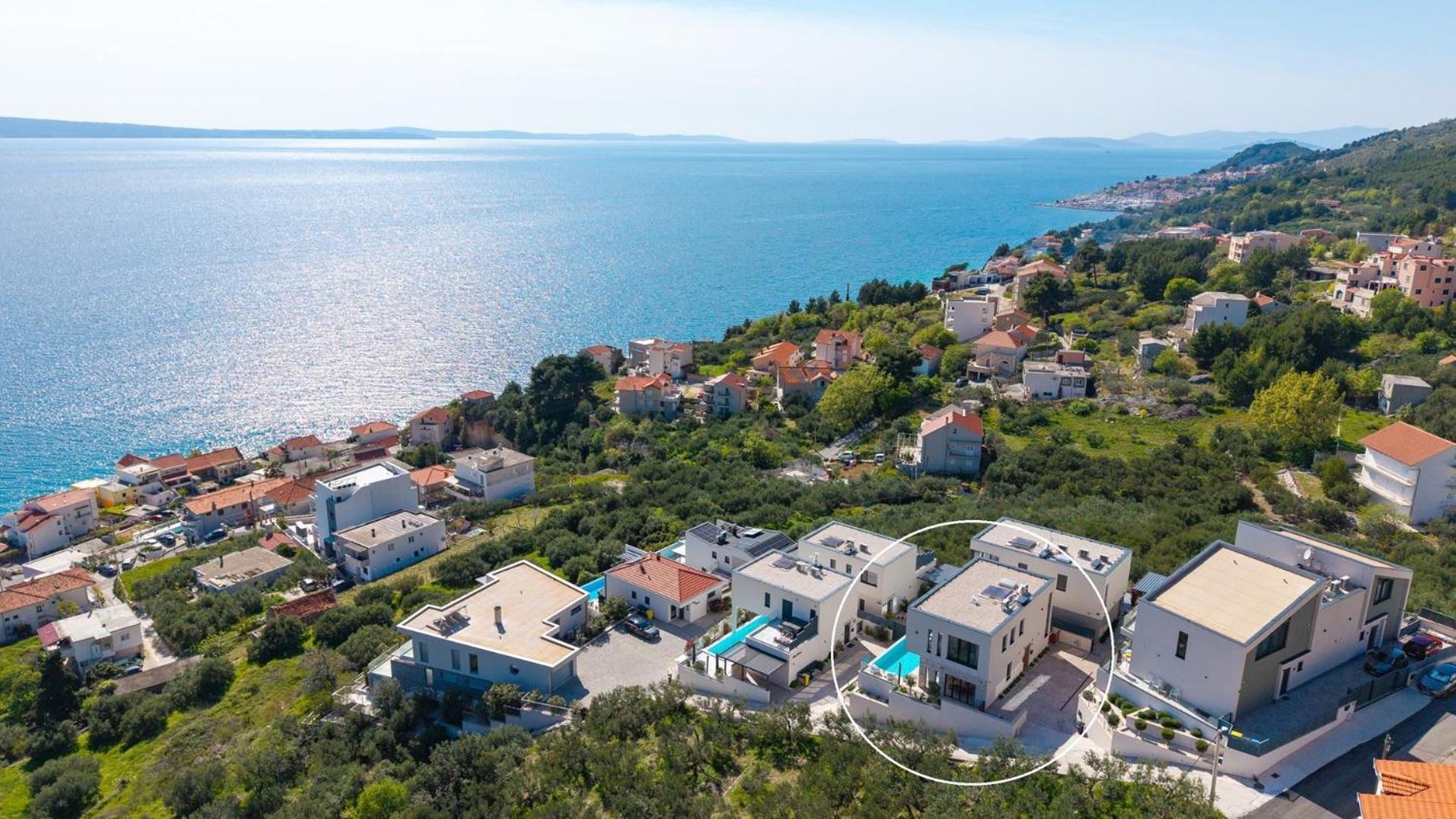 New! Ocean View Villa Есенице Экстерьер фото