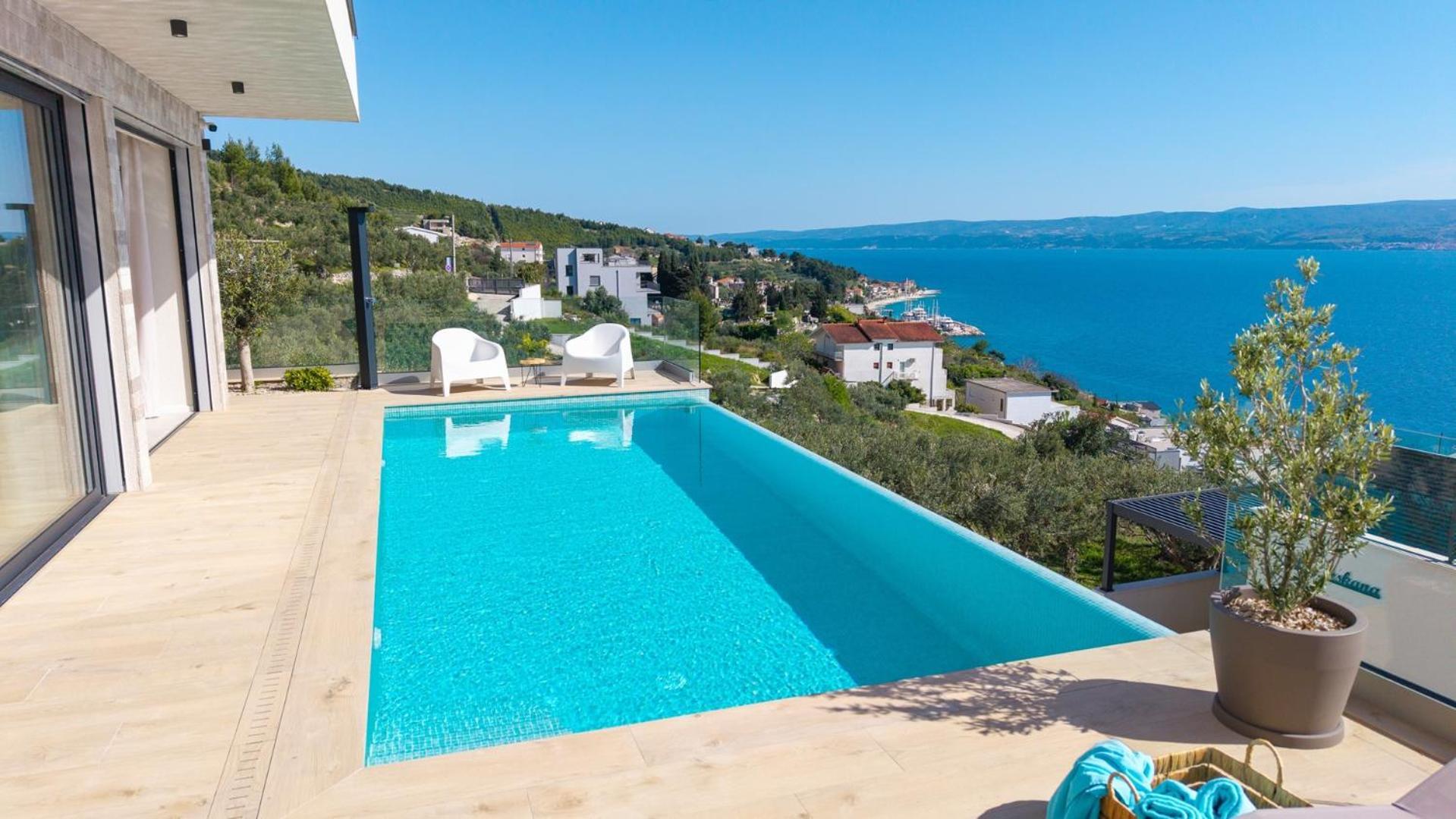 New! Ocean View Villa Есенице Экстерьер фото