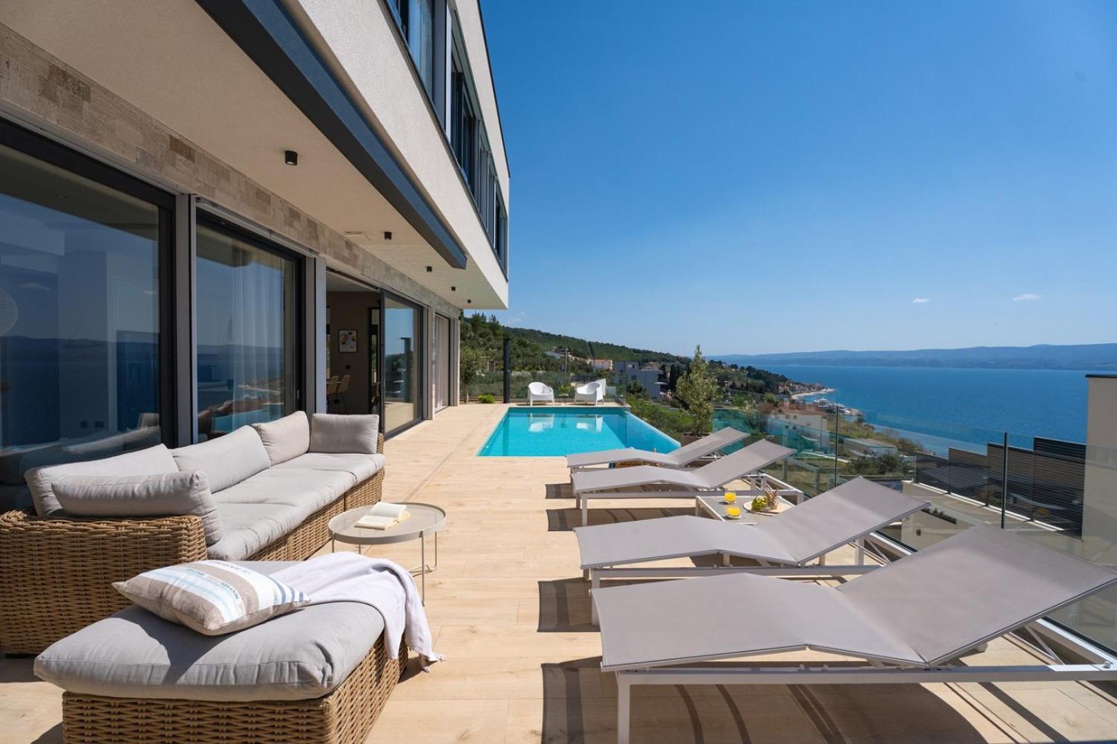 New! Ocean View Villa Есенице Экстерьер фото