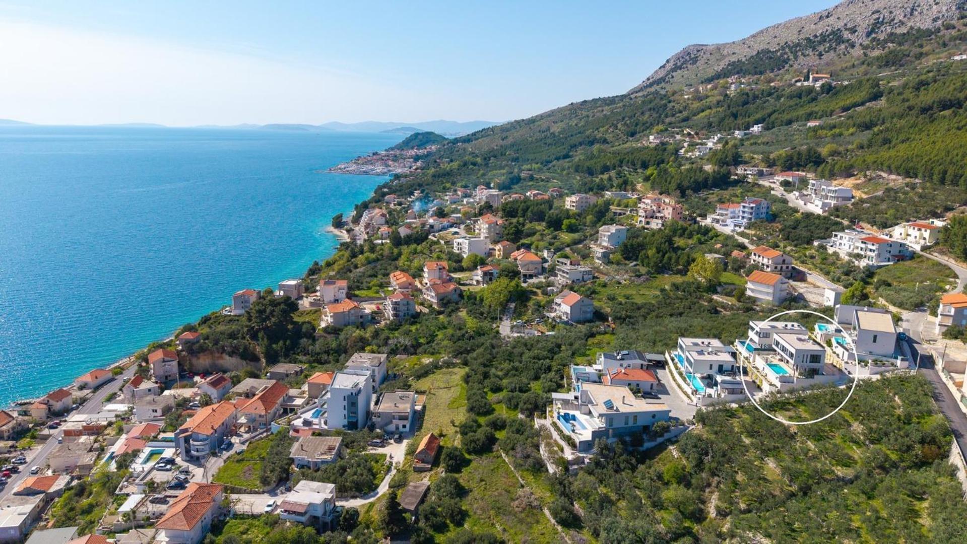 New! Ocean View Villa Есенице Экстерьер фото